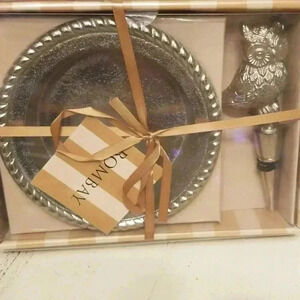 Bombay wine and coaster set